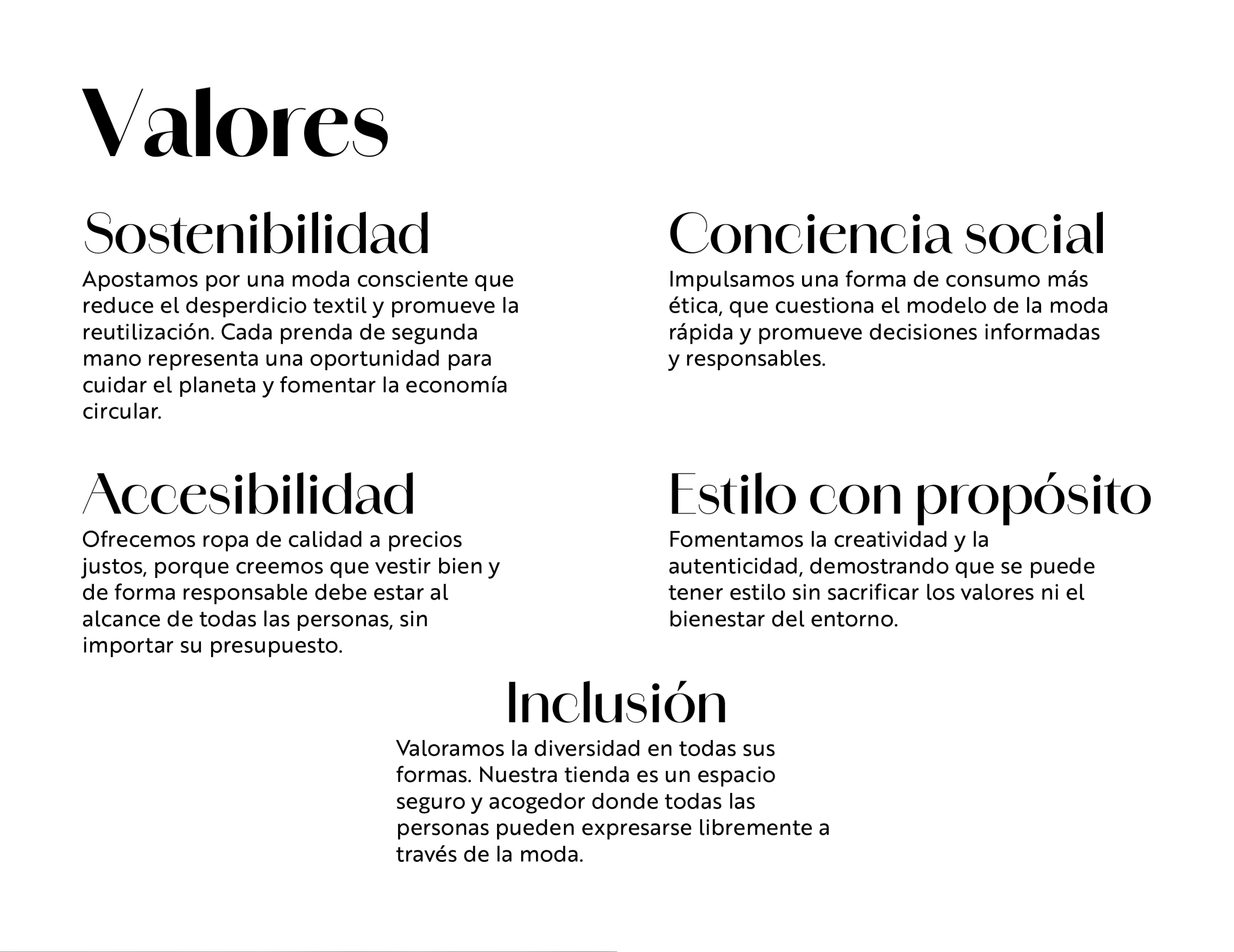Valores